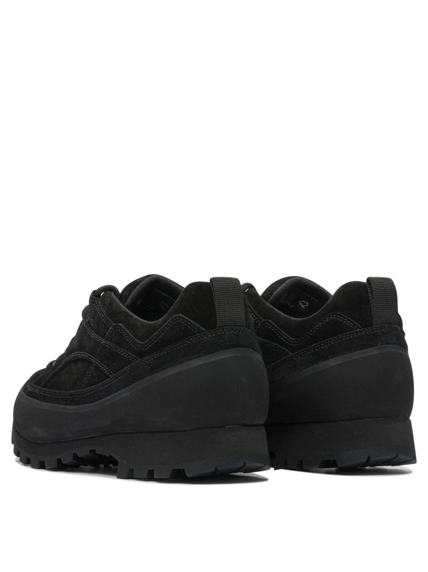 Nonnative Leather And Rubber Sneakers With Textured Upper