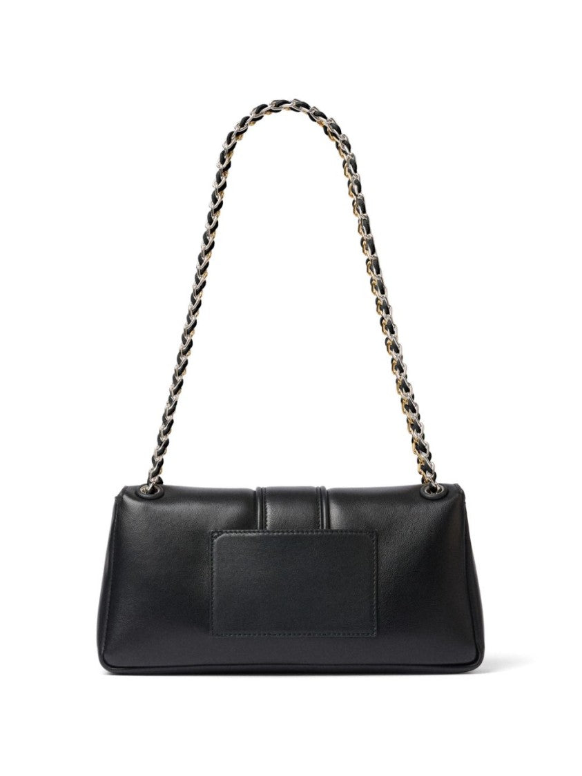 Jacquemus Black Rectangular Gold-Tone Chain Bag