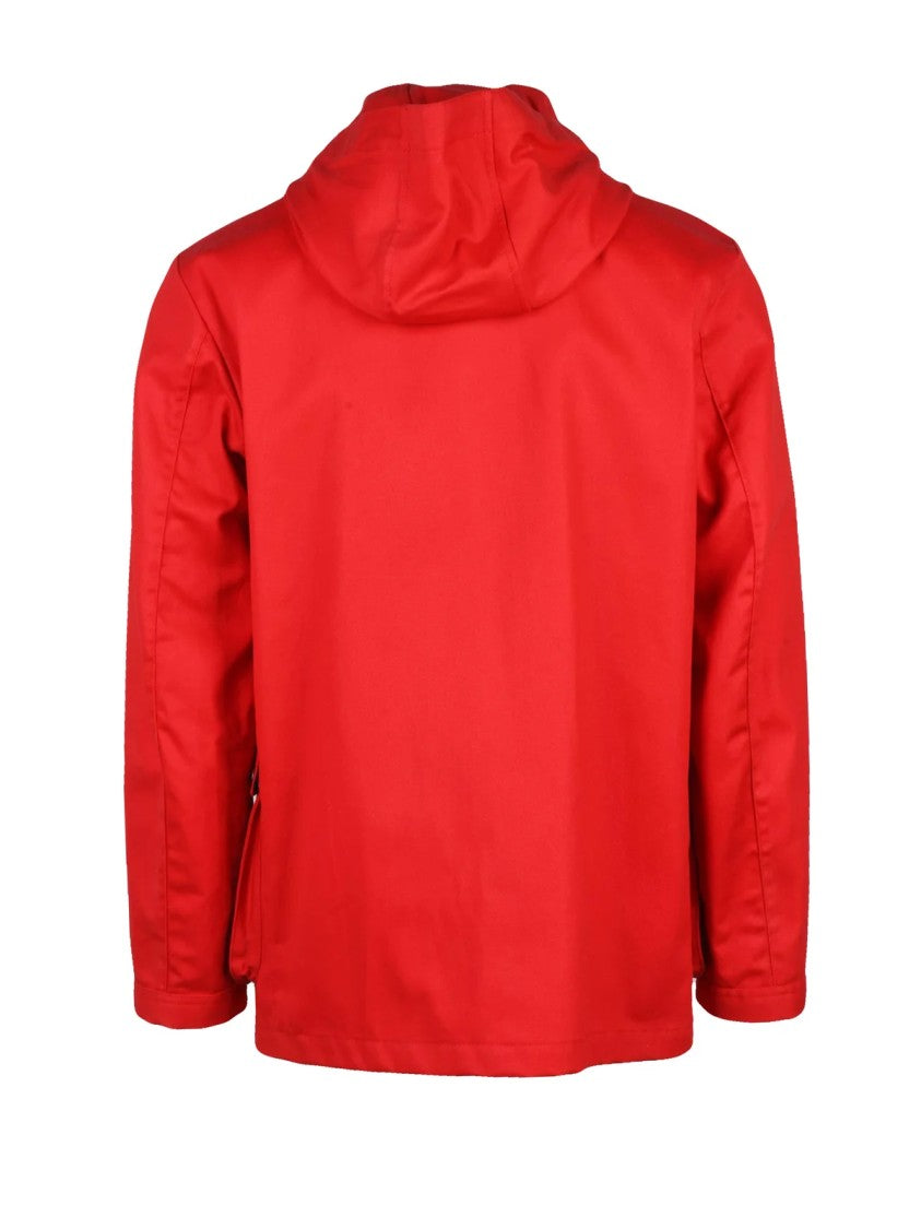 Fay Brown Cotton Canvas Toggle Jacket