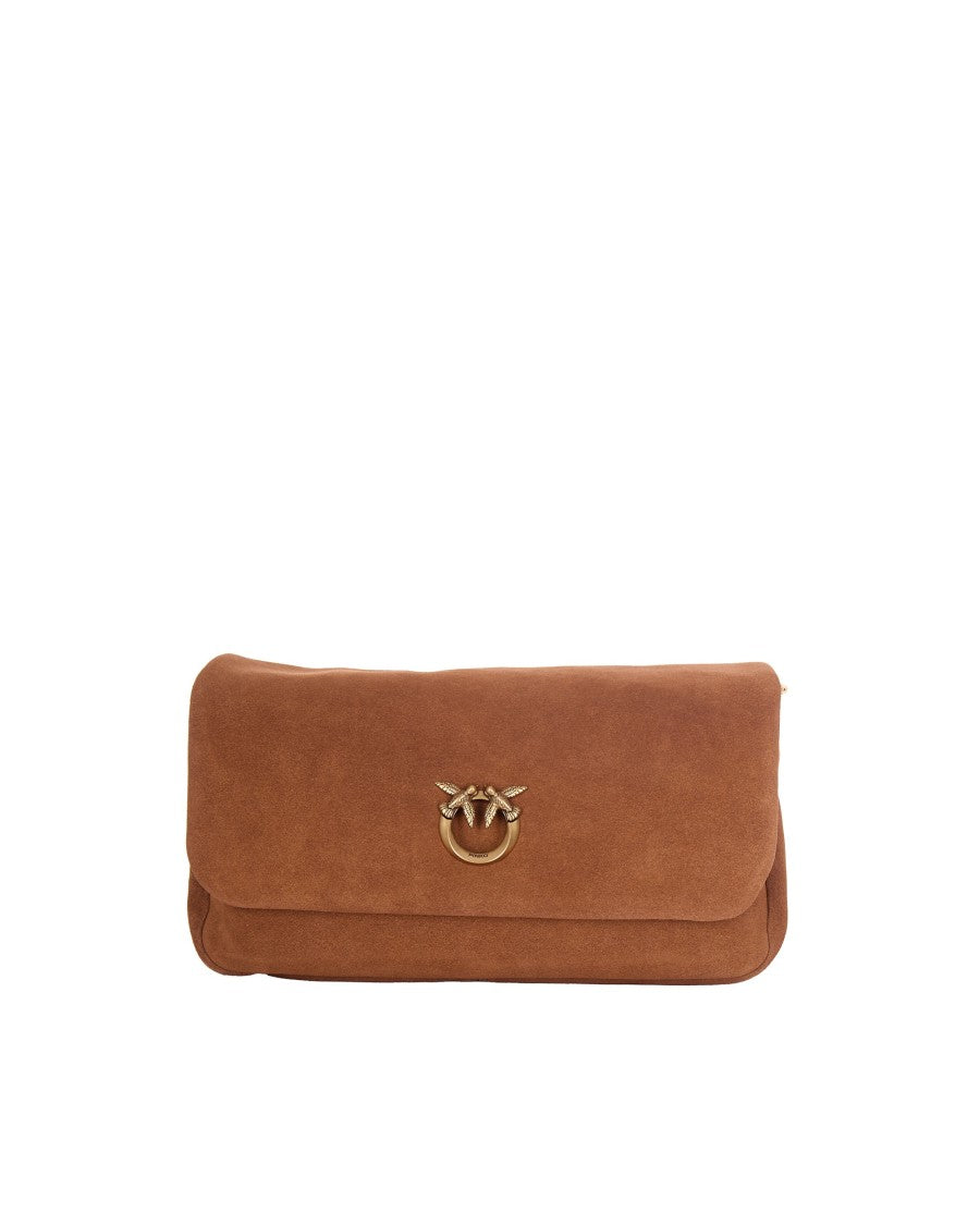 Pinko Soft Suede Baguette Shoulder Bag