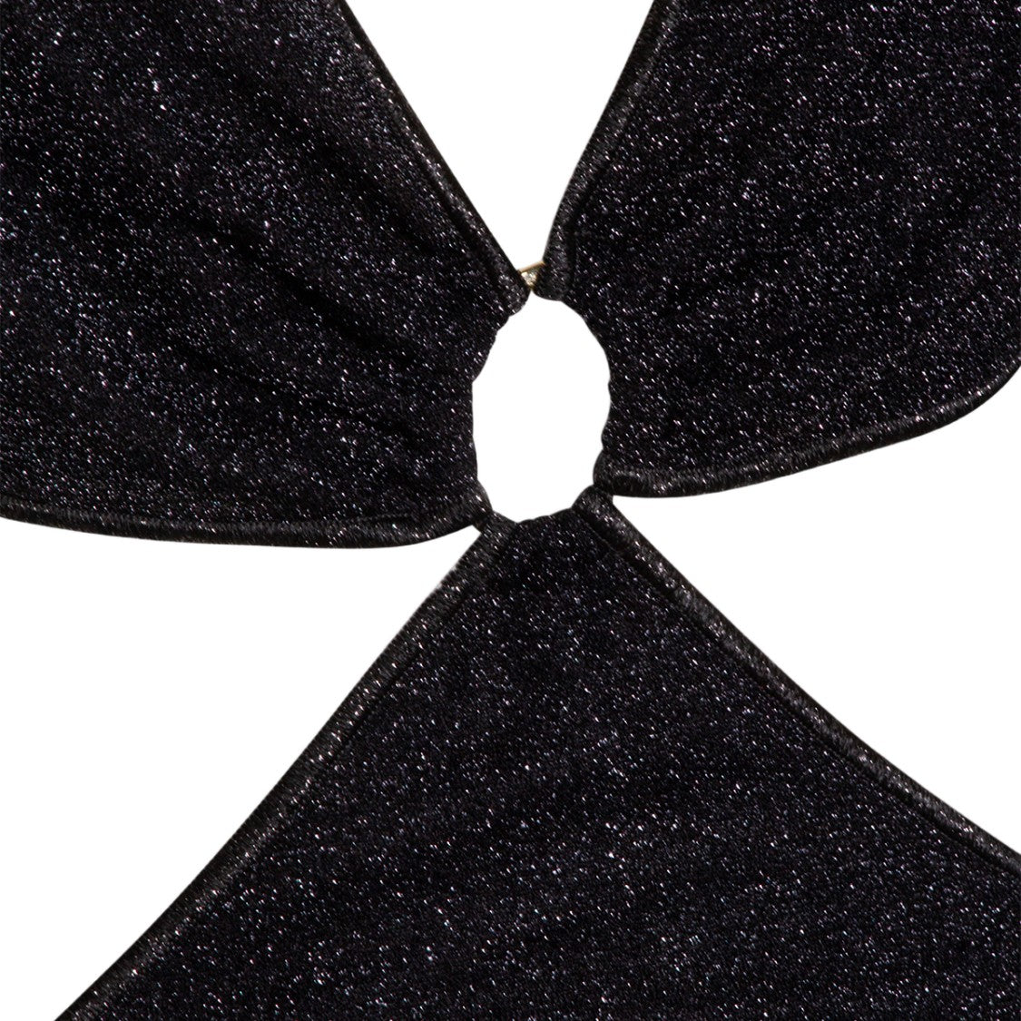 Oséree Classic Silhouette Black Dress With Smooth Texture