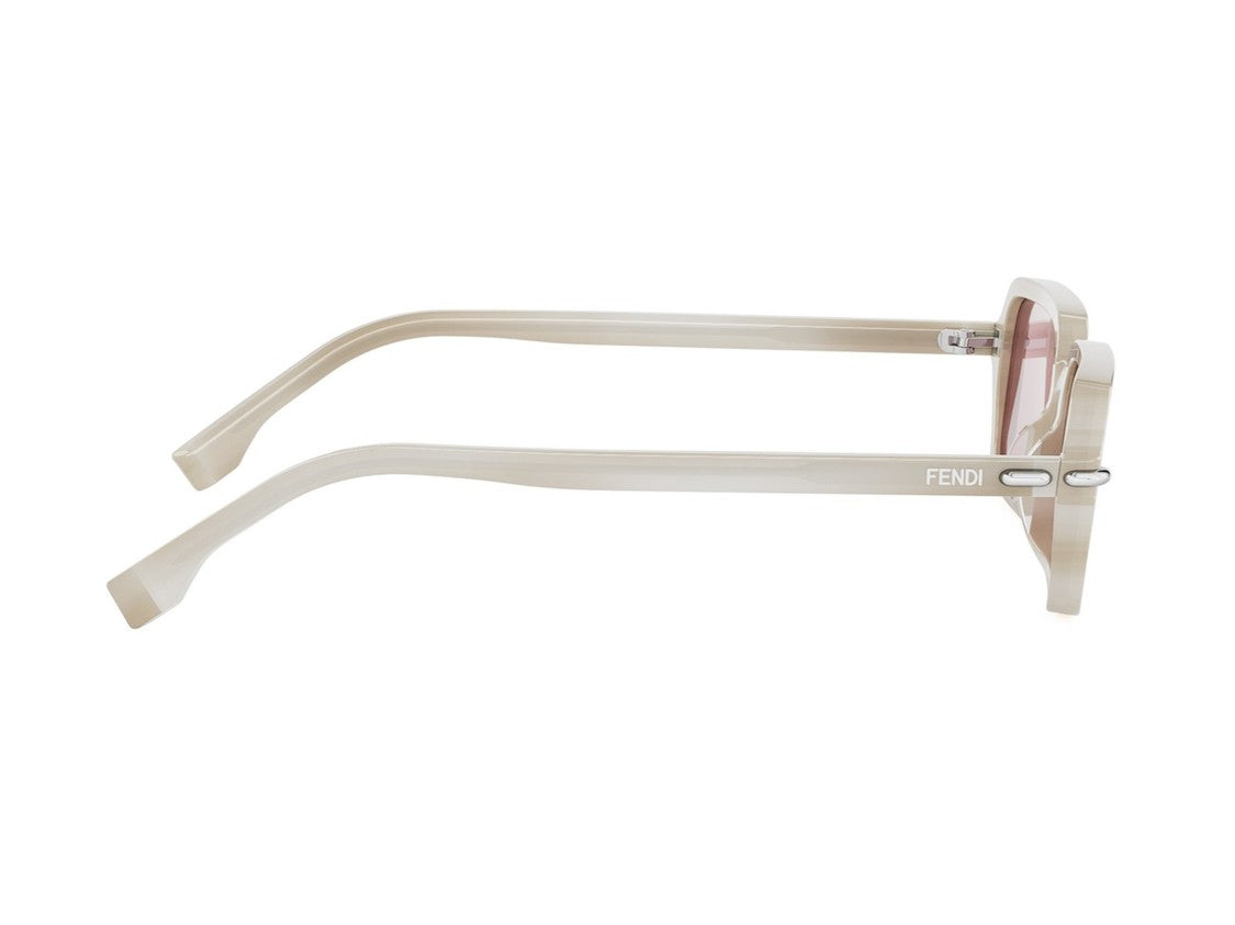 Fendi Fe40174i Translucent Acetate Rectangular Sunglasses