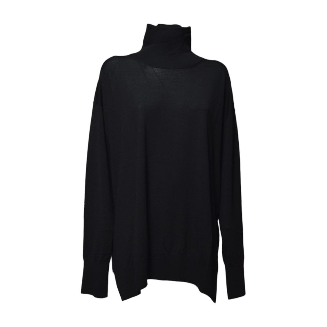 Max Mara Livia Turtleneck In Black Virgin Wool
