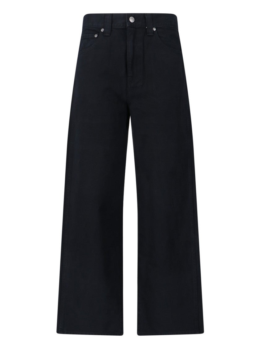 Khaite "Bonnie" Straight Jeans – Black