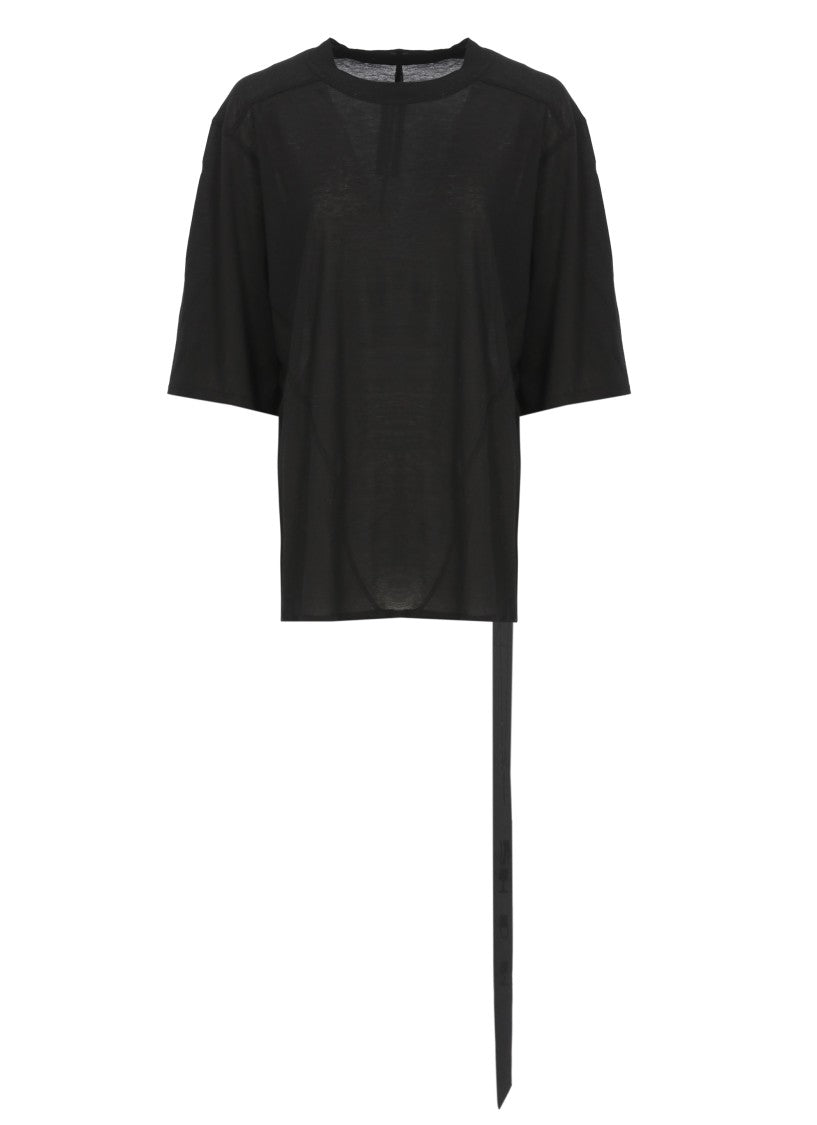 Drkshdw By Rick Owens Black Walrus Oversized Cotton T-Shirt