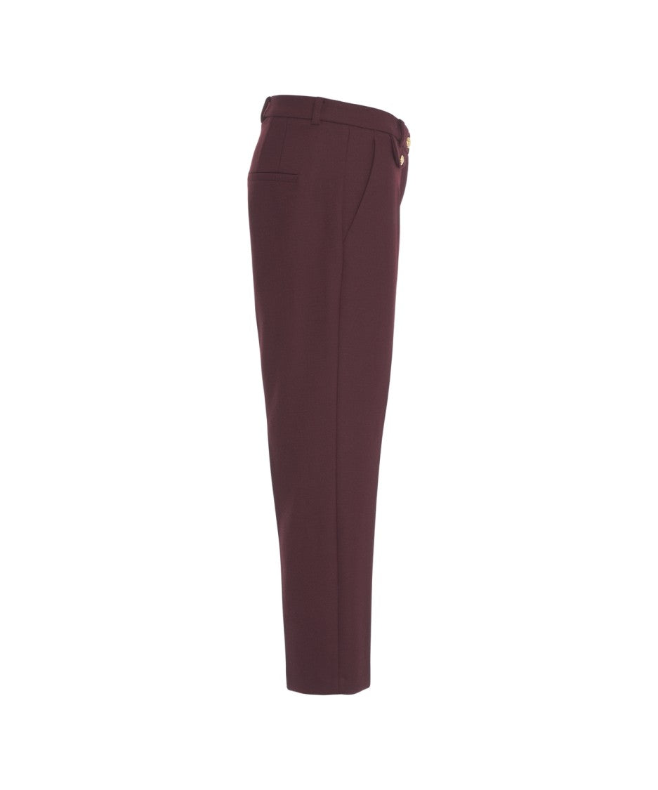 Cambio Cropped Trousers With Tailored Fit And Decorative Details