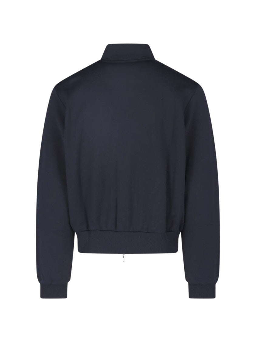 Our Legacy Black Zip-Through Cotton-Blend Sweatshirt