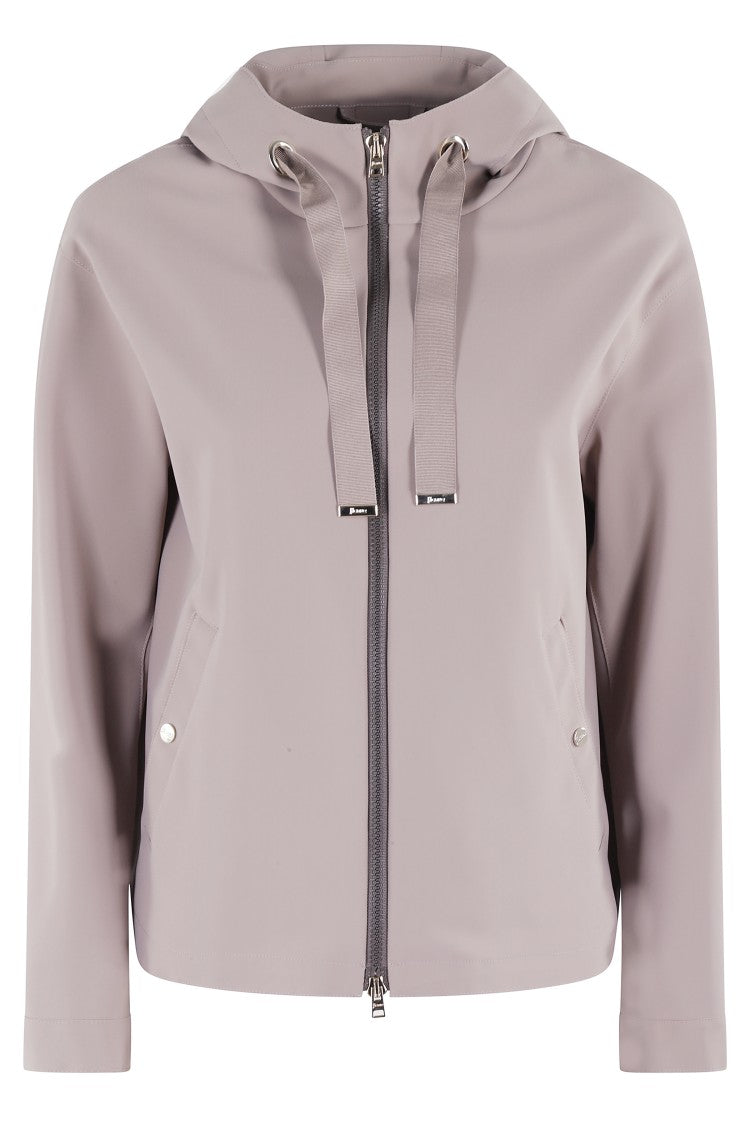 Herno Technical Stretch Jacket With Adjustable Hood