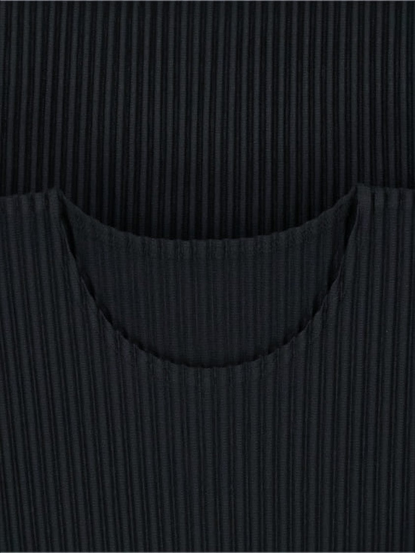 Homme Plissé Issey Miyake Pleated Long-Sleeve Top With Boxy Silhouette