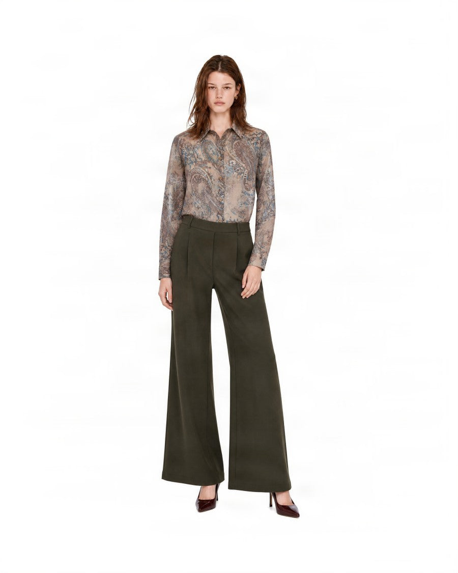 Liu Jo Paisley Long-Sleeve Fluid Blouse