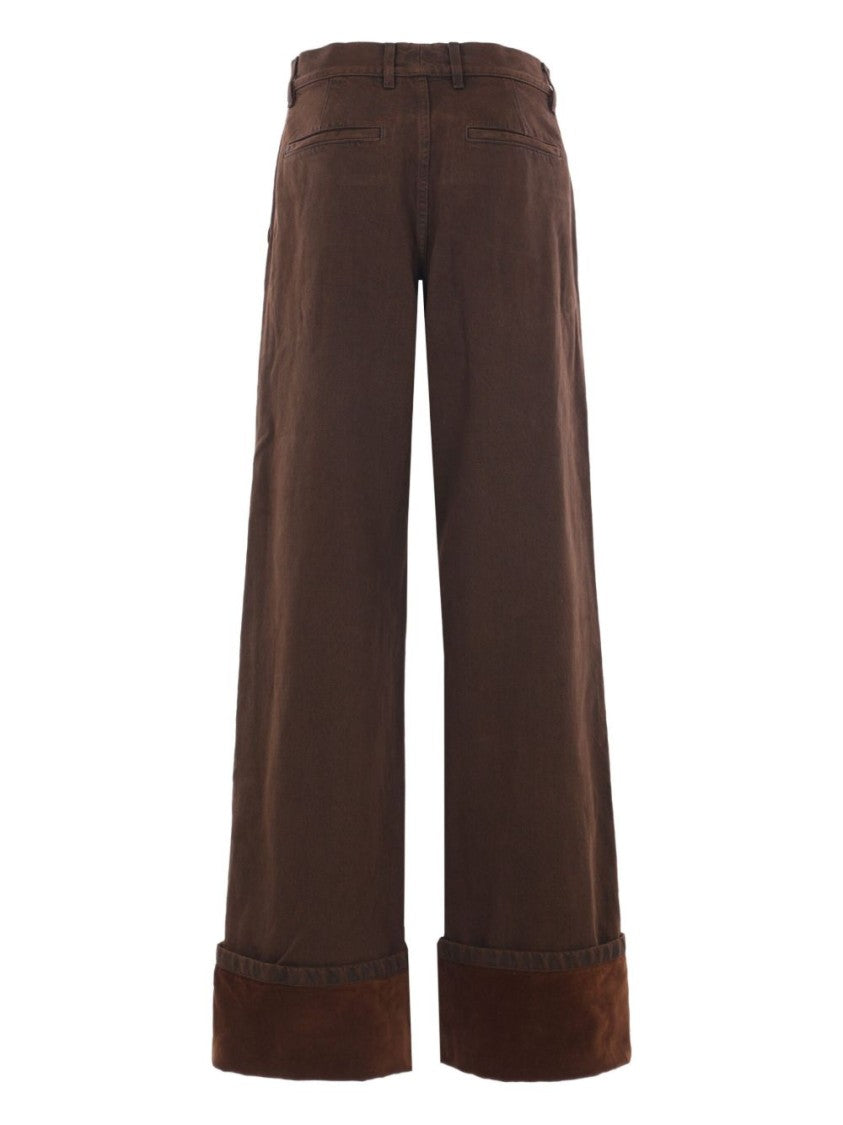 Dries Van Noten Wide-Leg Denim Trousers