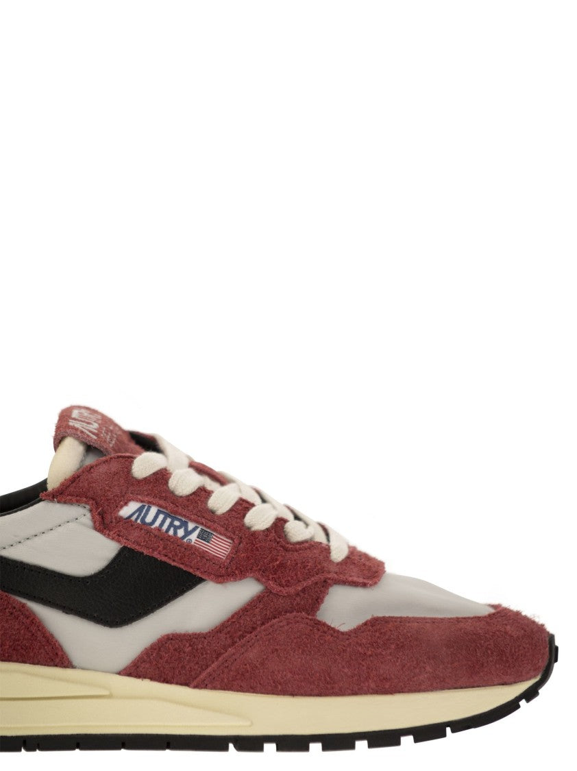 Autry Reelwind - Suede And Technical Textile Trainer