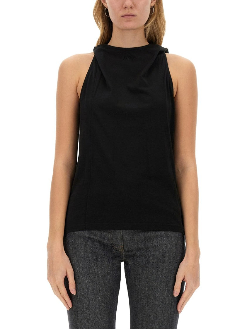 Courrèges Hooded Sleeveless Top