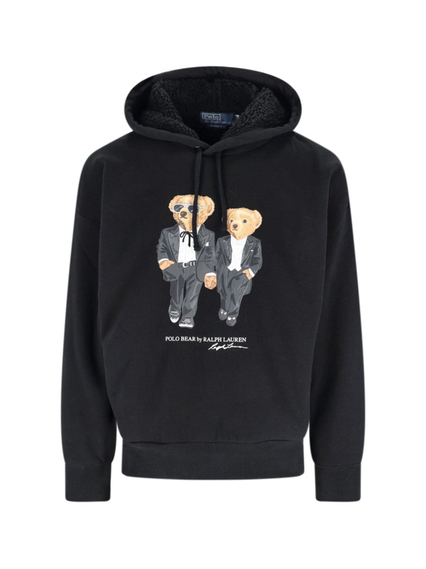 Polo Ralph Lauren Black Sweater With Ribbed Cuffs And Hem