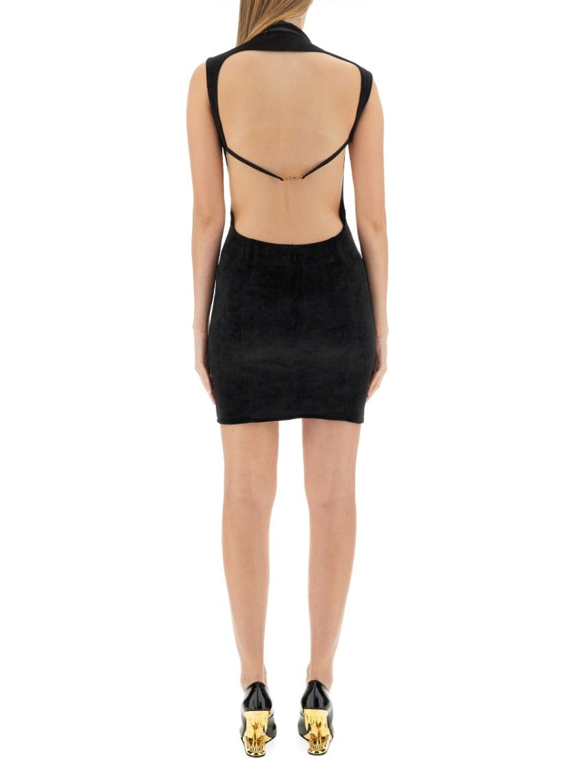 Gcds Backless Slim Fit Mini Dress