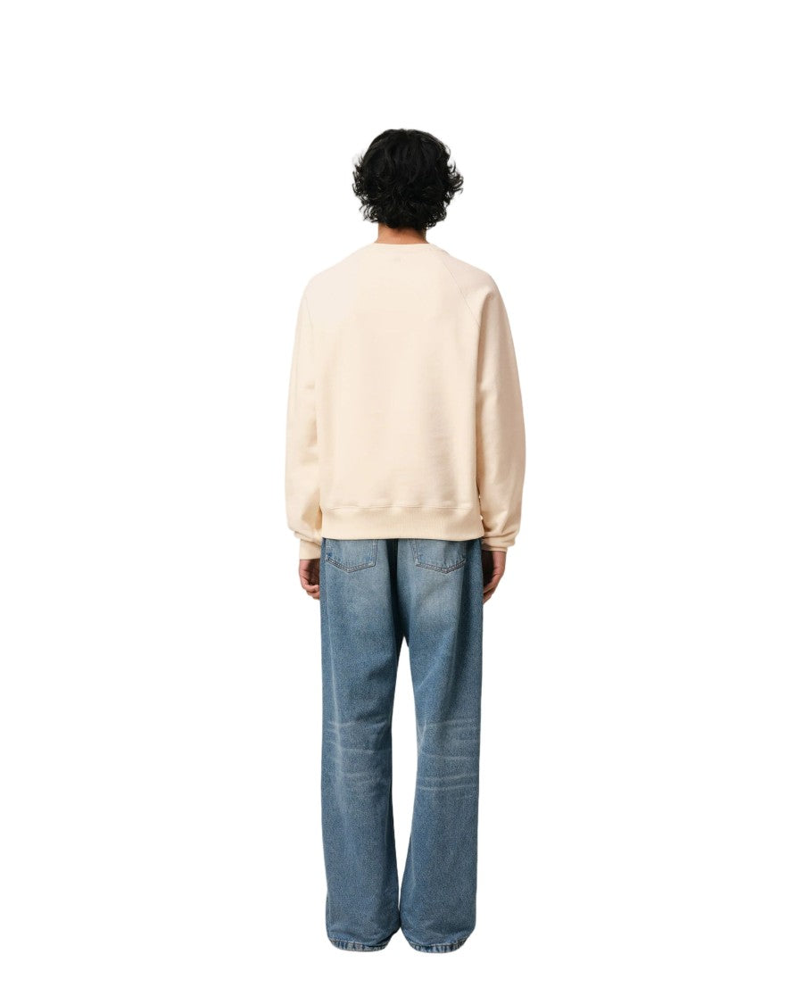 Ami Paris Crewneck Sweatshirt With Distinctive Heart Logo