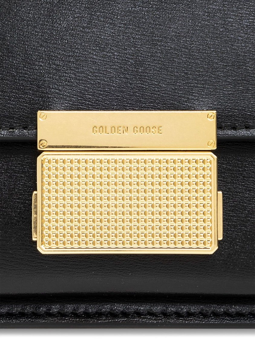 Golden Goose Calf Leather Handbag With Detachable Shoulder Strap