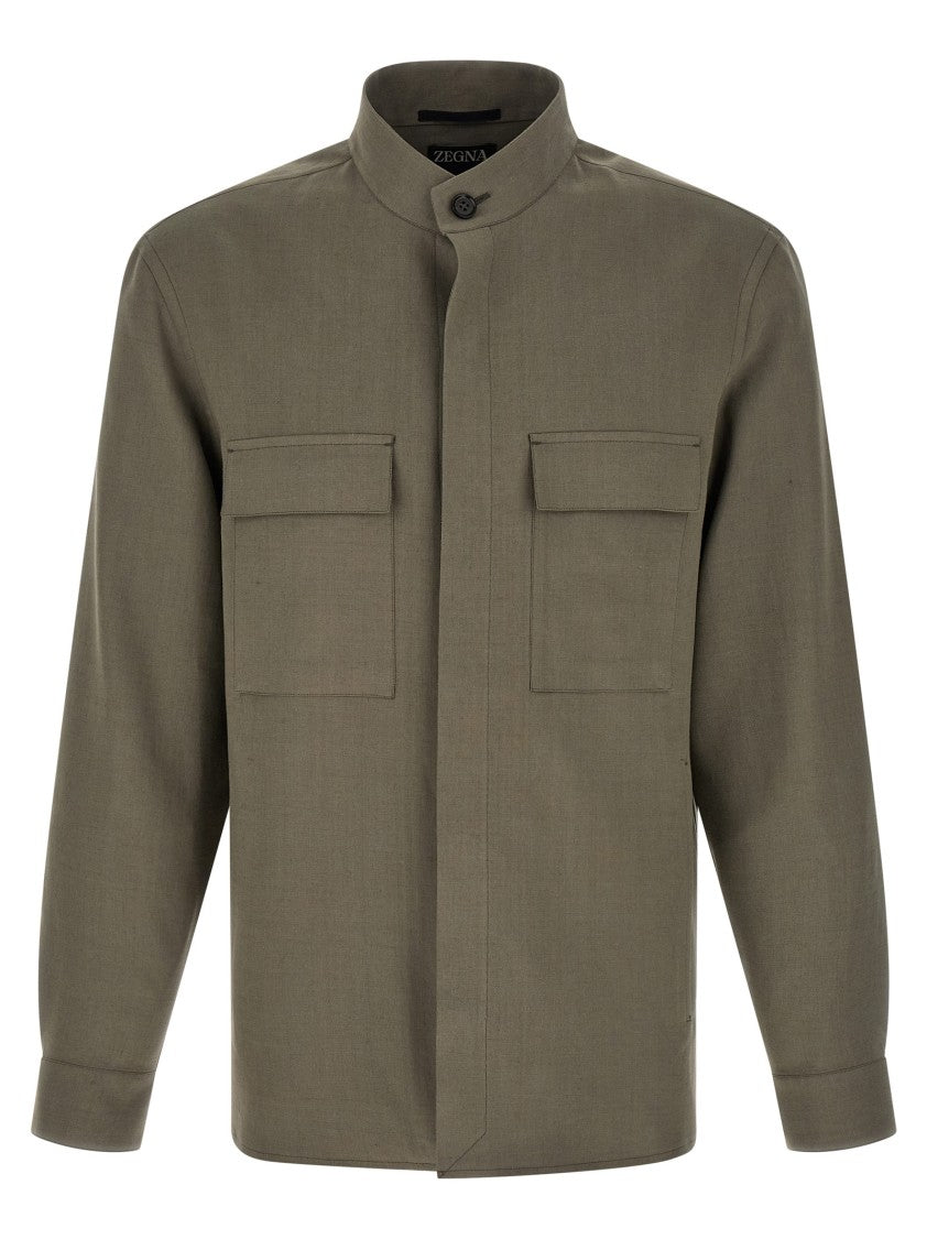 Zegna Oasi Lino Overshirt