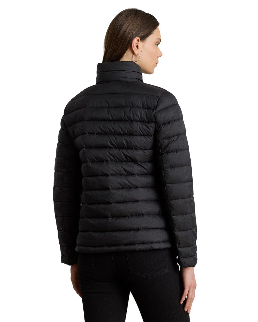 Lauren Ralph Lauren Quilted Insulated Down Coat With High Collar