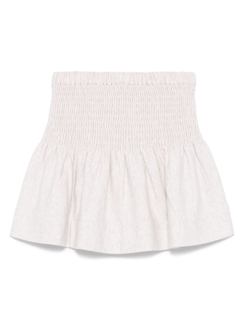 Isabel Marant Étoile Beige Skirt With Wide Smocked Waistband