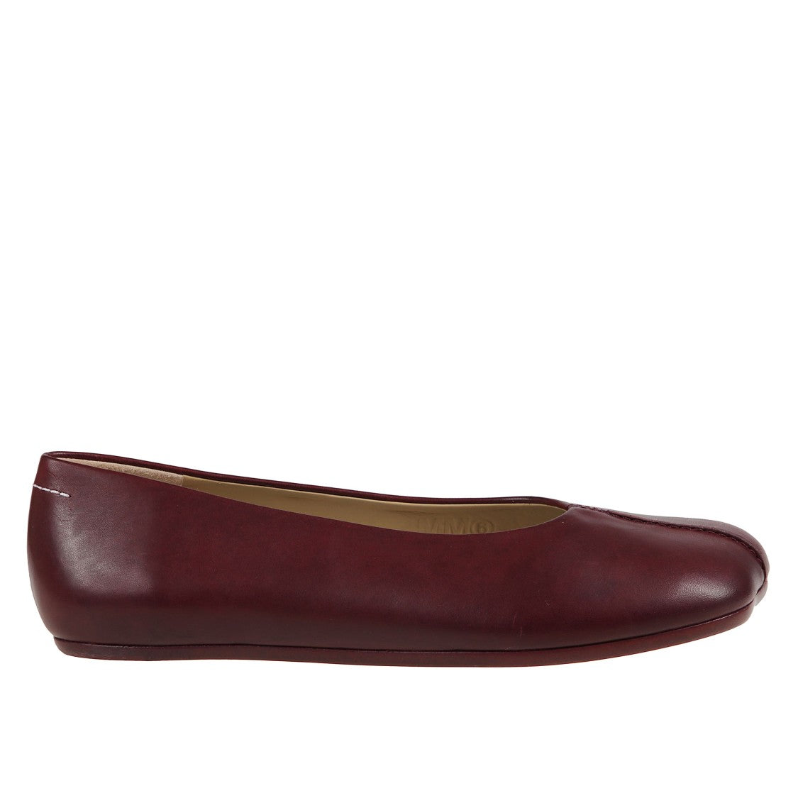 Mm6 By Maison Margiela Rounded-Toe Ballerina Flats