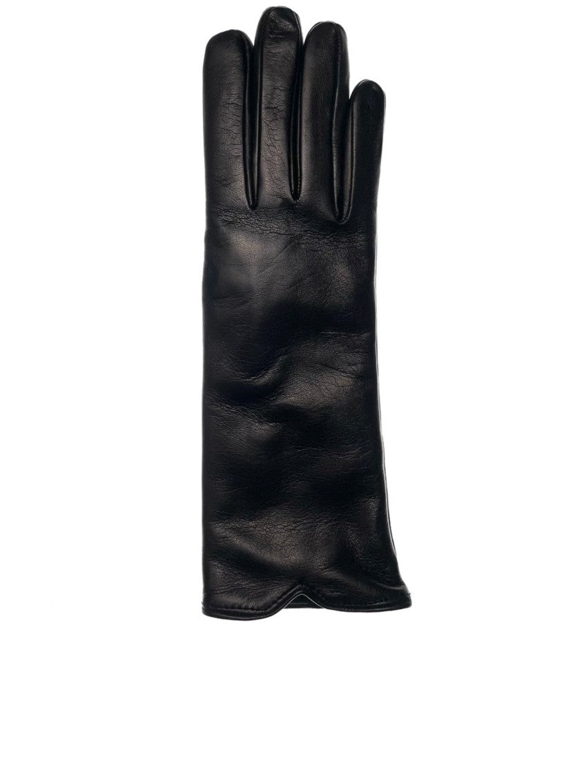 Restelli Nappa Cashmere Extended Cuff Leather Cashmere-Lined Gloves
