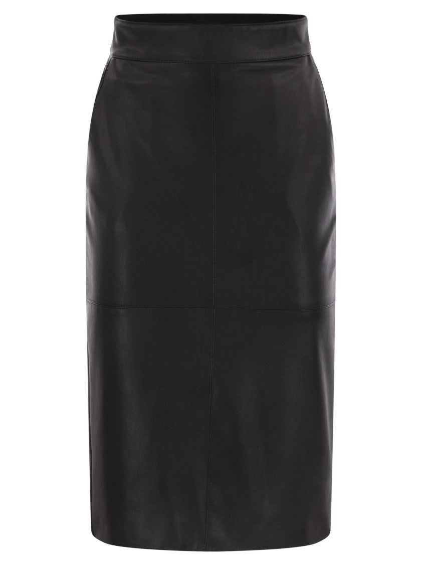 Elisabetta Franchi Pencil Skirt With Jewelled Hooks