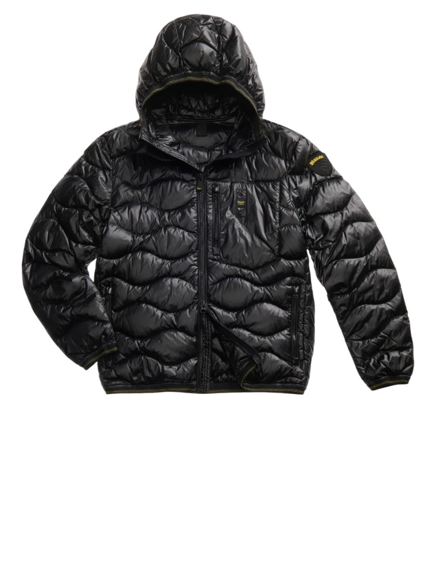 Blauer Quilted Down Jacket Functional Chest Pocket