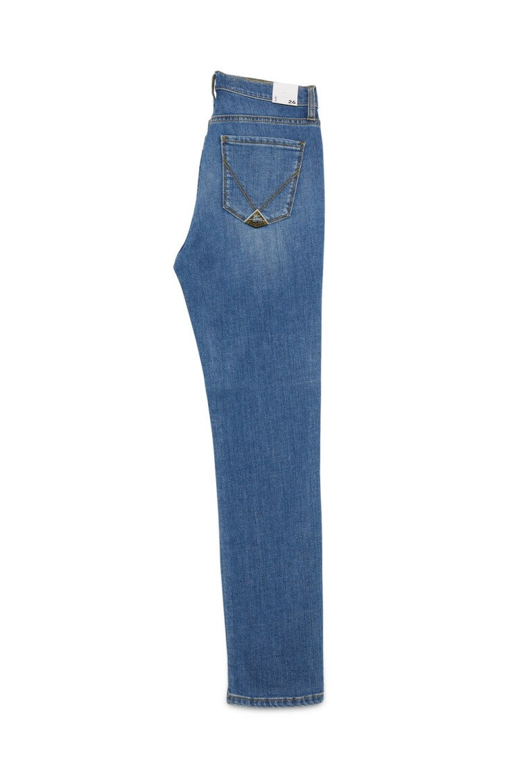 Roy Rogers Mid-Rise Light Wash Slim-Fit Denim Jeans