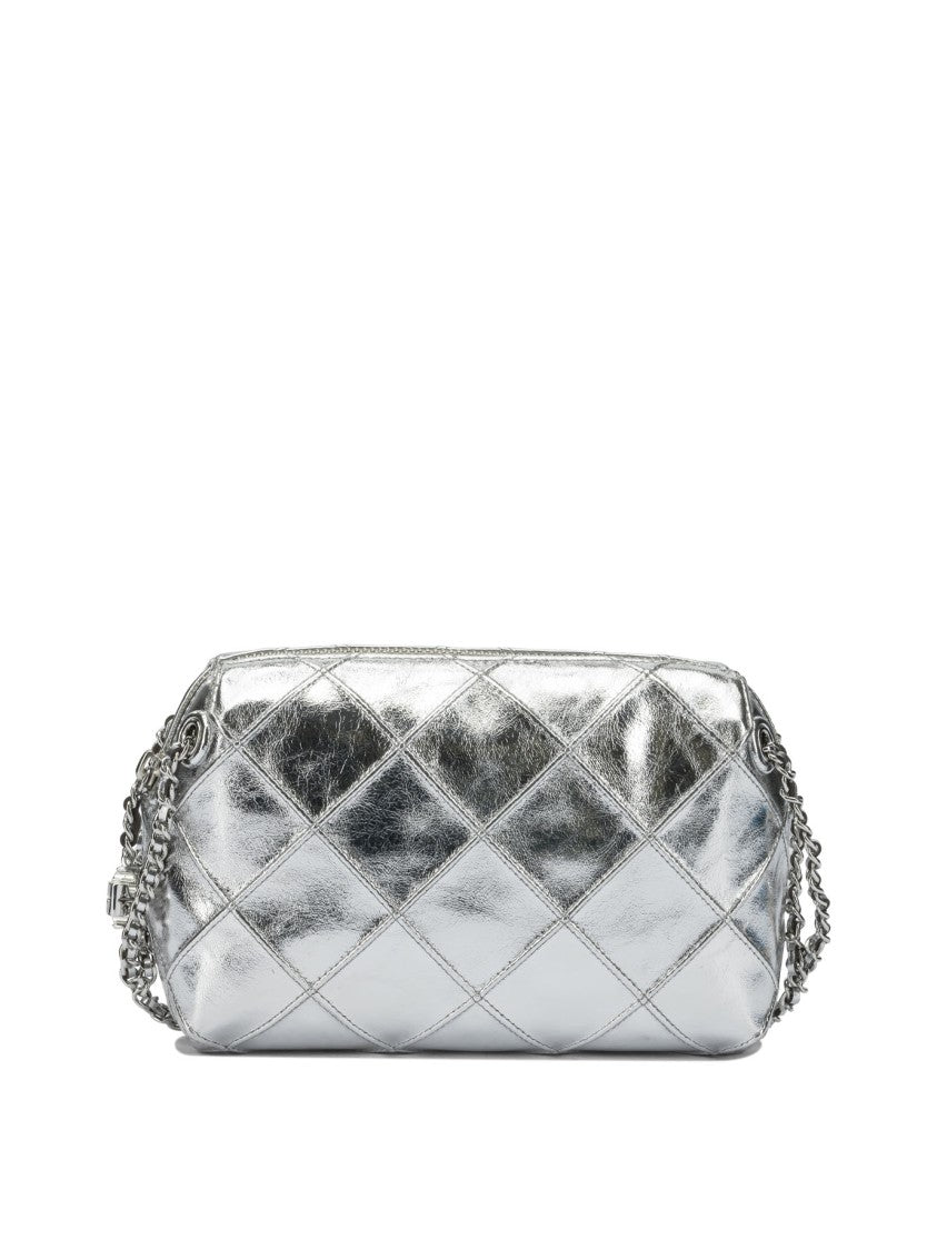 Tory Burch Quilted Metallic Leather Crossbody Bag