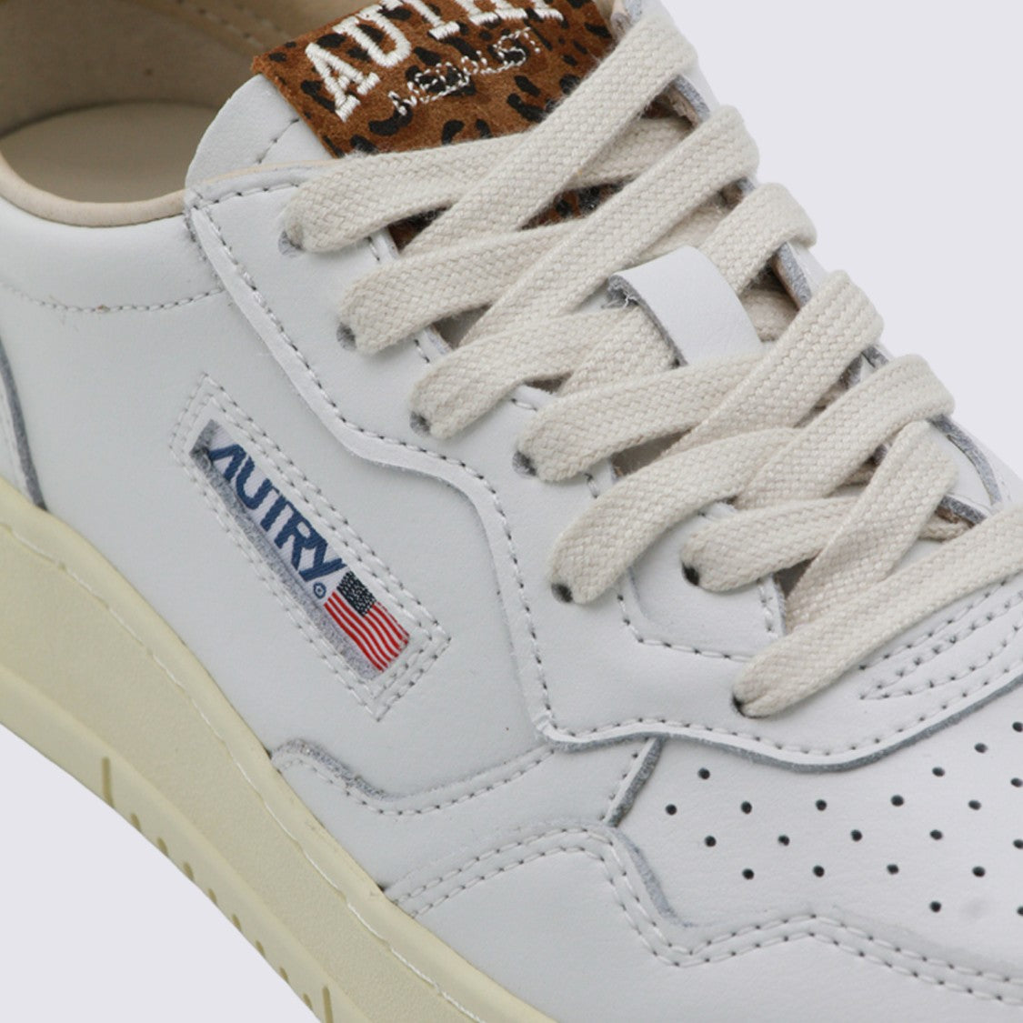 Autry Low-Top Sneakers With Leopard Print Accents