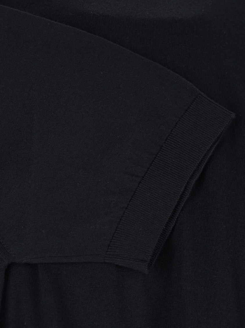 John Smedley Black Kempton Sea Island Cotton T-Shirt