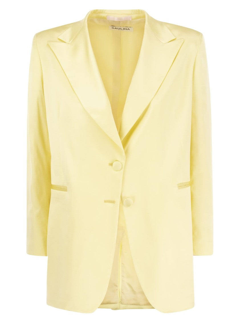 Saulina Agnese - Two-Button Viscose Blend Blazer