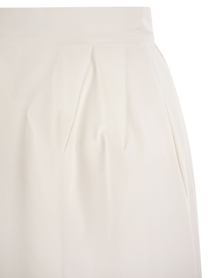 Max Mara Alcade1234 - Wide Gabardine Skirt