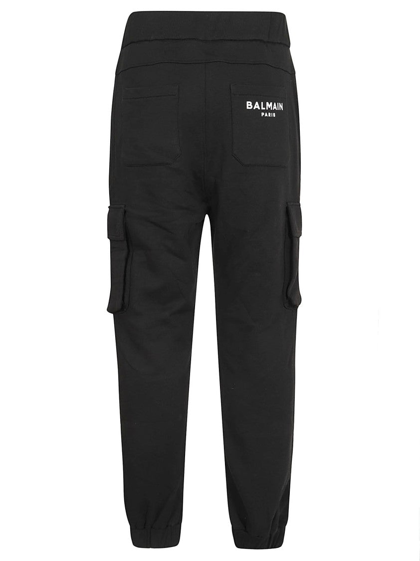 Balmain Print Cargo Sweatpants