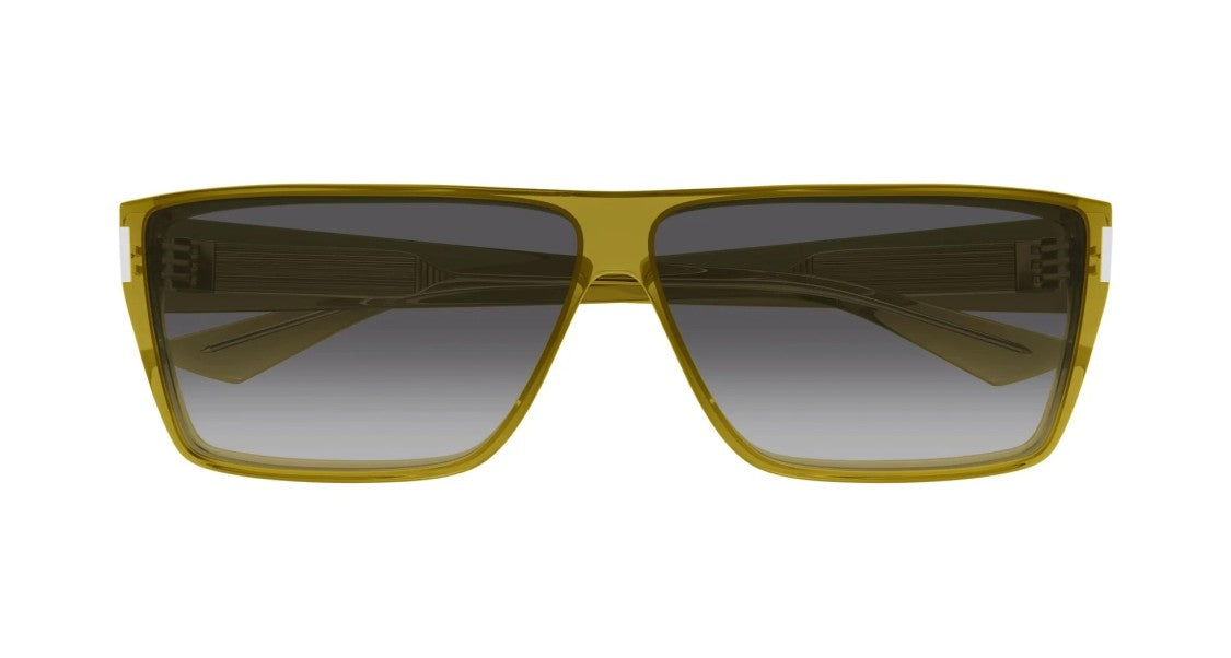 Saint Laurent Yellow Gradient Smoke Lenses Oversized Sunglasses