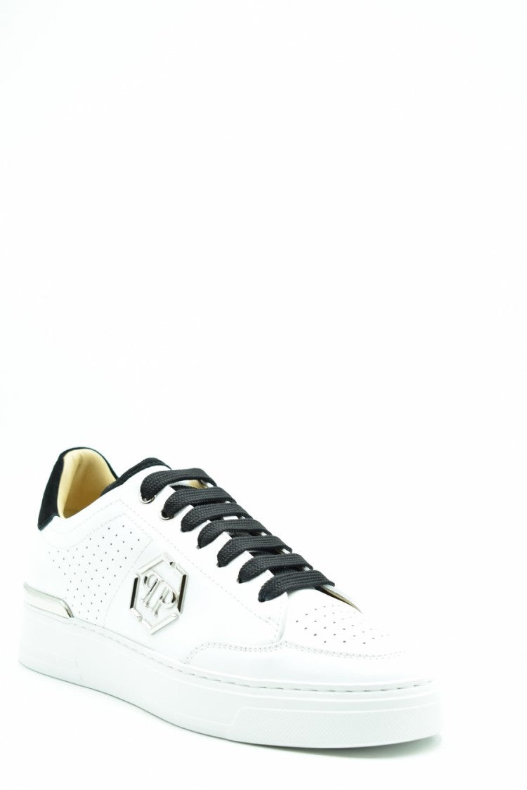 Philipp Plein Multicolor Leather Contrast-Heel Sneaker