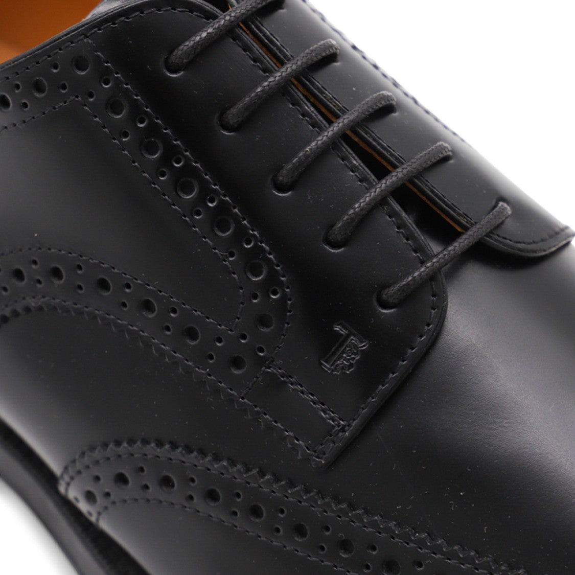Tod's Black Leather Lace Up Shoes