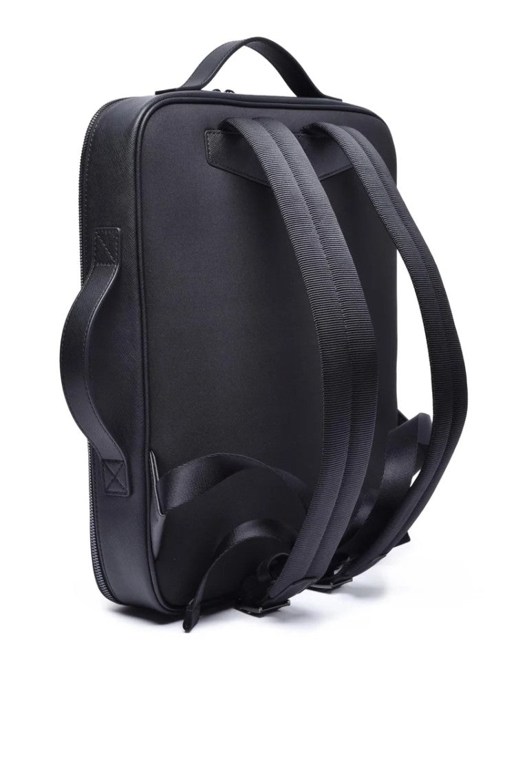 Emporio Armani Polyurethane Backpack - Black
