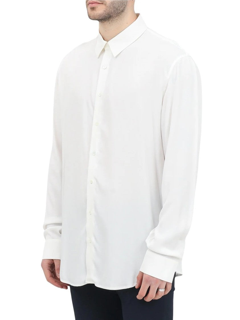 Patrizia Pepe White Fluid Viscose Blouse