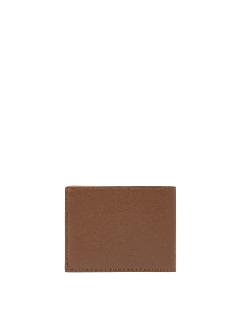 Ferragamo Calf Leather Wallet With Refined Stitching