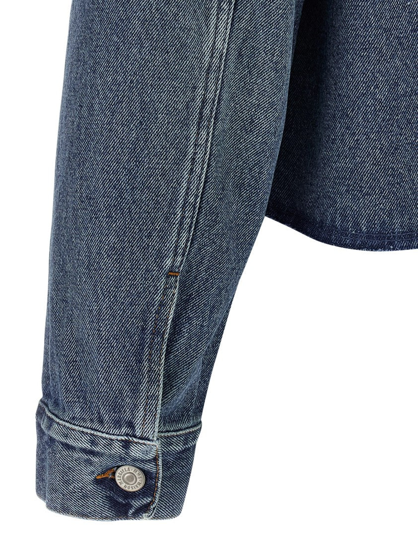 Mm6 By Maison Margiela Raw Cut Denim Jacket