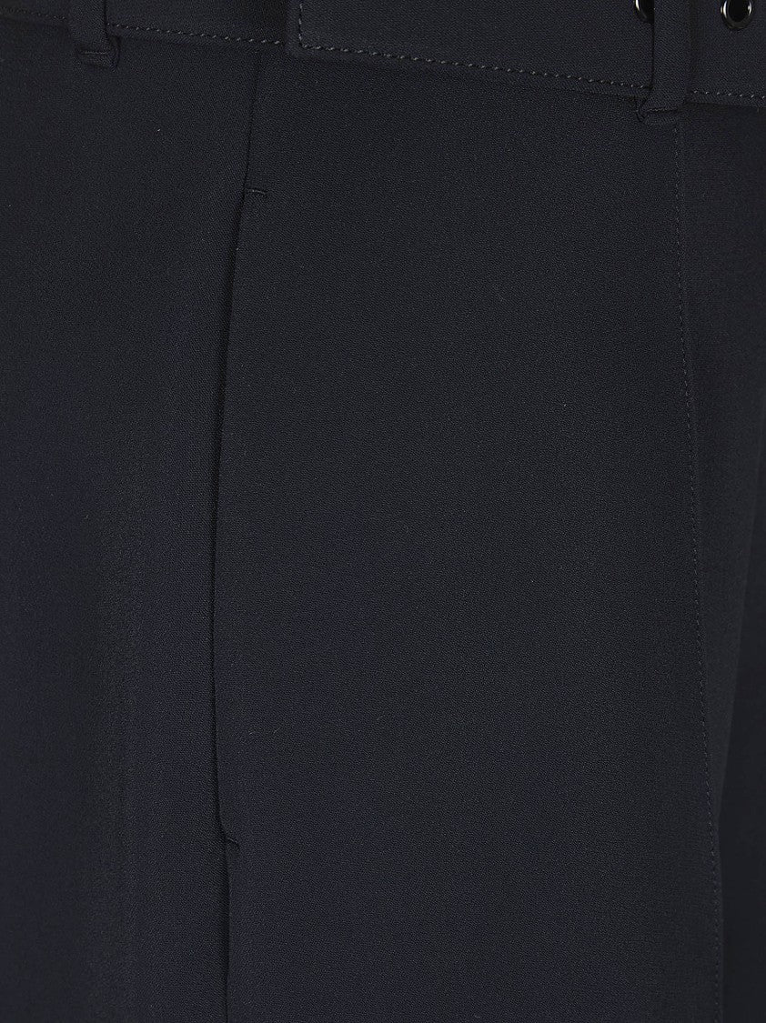 Ermanno Scervino Tailored Black Trousers With High Waist