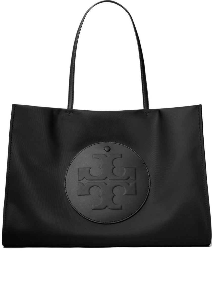 Tory Burch Matte Finish Black Lamb Leather Shopper Bag