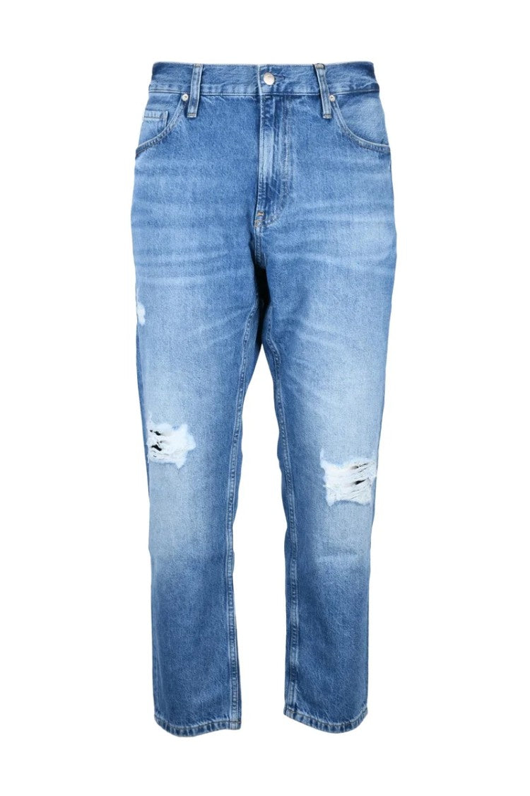 Calvin Klein Jeans Light Blue Distressed Dad Jeans