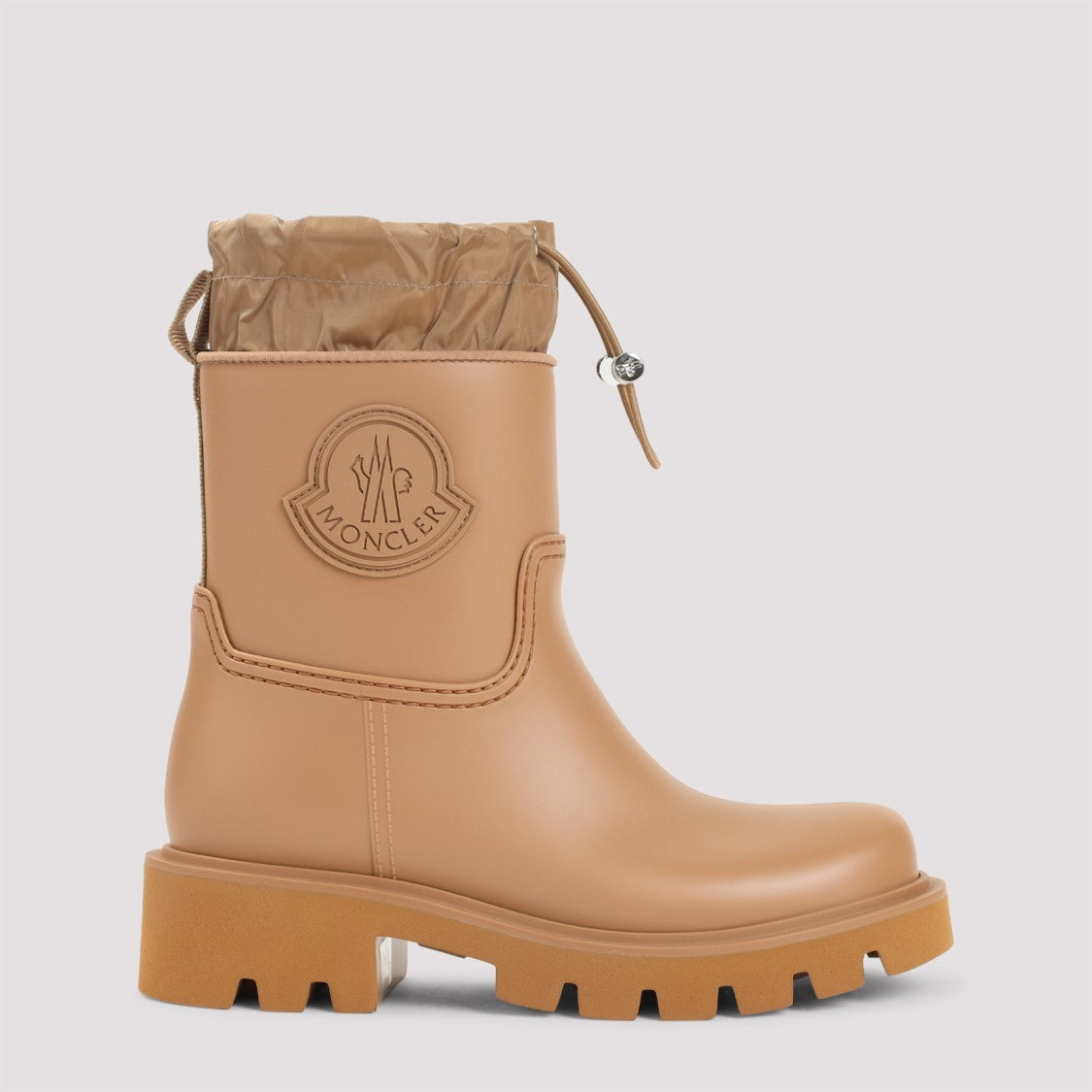 Moncler Kickstream Medium Beige Pvc Boots