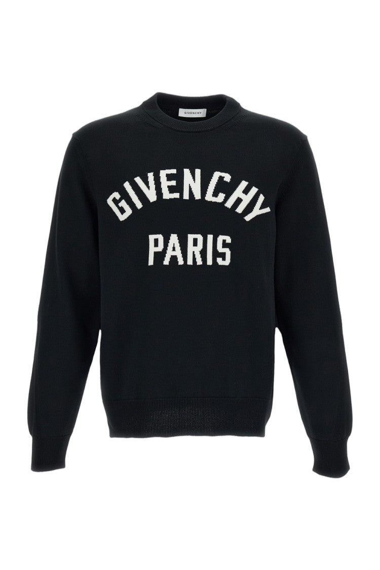 Givenchy Black Couture Seam Cotton-Blend Sweater