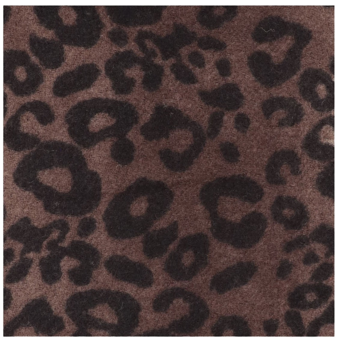 Faliero Sarti Rectangular Fringed Scarf With All-Over Animal Print