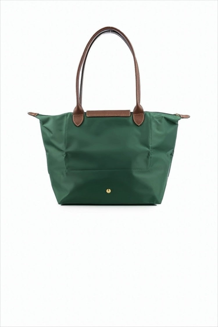 Longchamp Structured Green Tote Bag