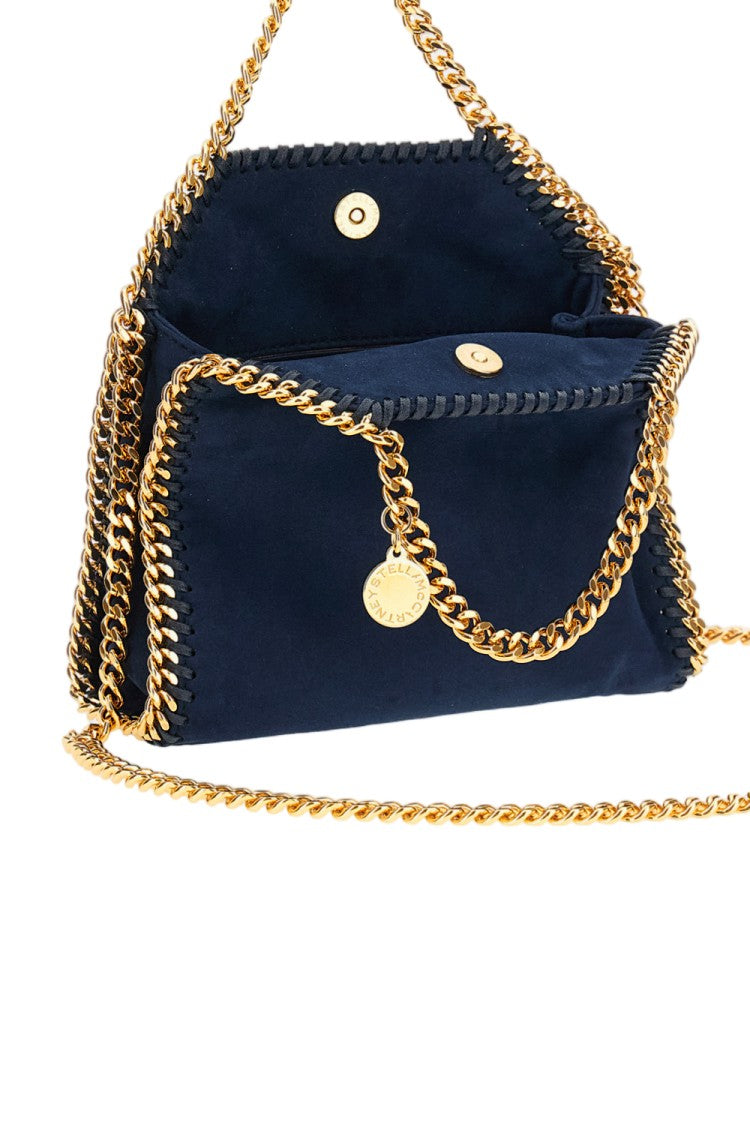 Stella Mccartney Blue Falabella Tiny Alter Suede Tote Bag
